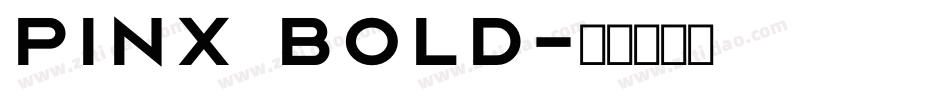 pinx Bold字体转换